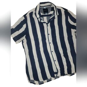 Denim & Flower Bold Striped Button-Down Shirt